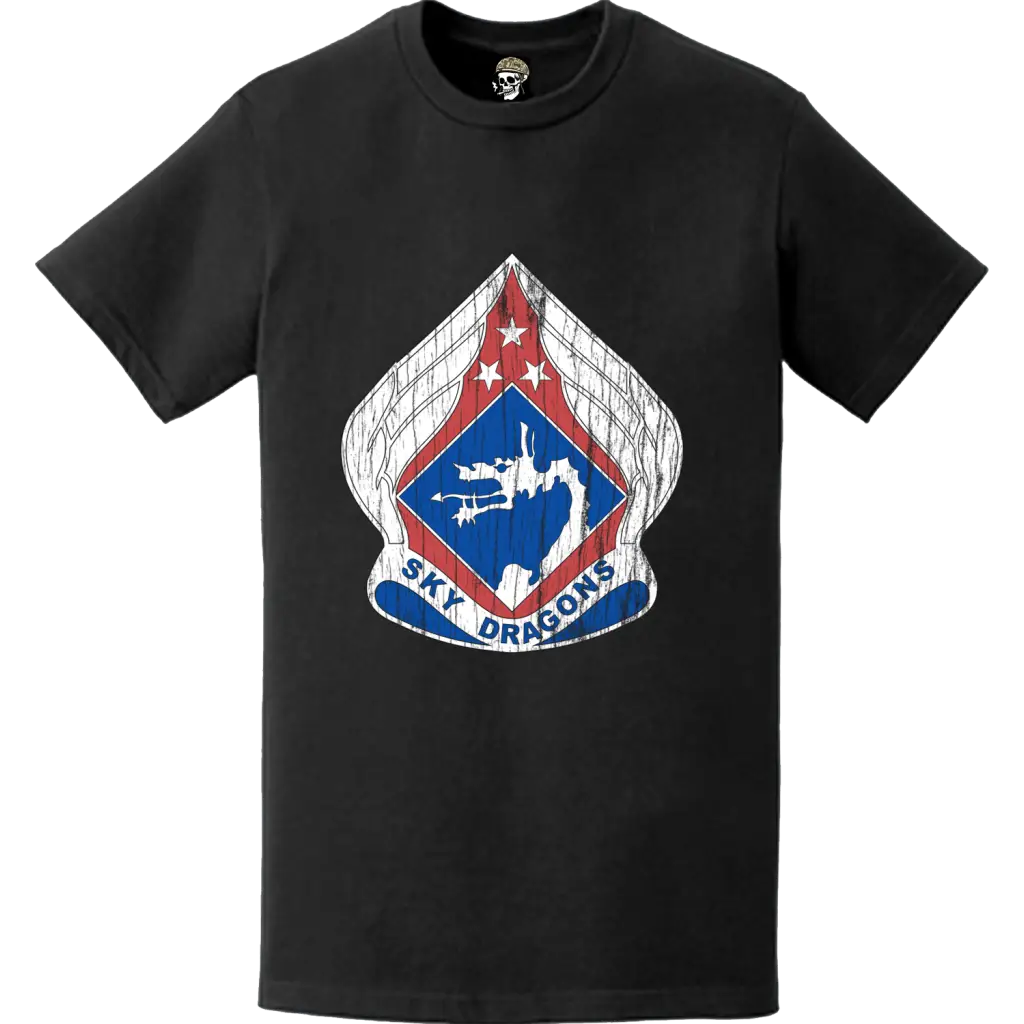 Distressed XVIII Airborne Corps DUI Logo Emblem T-Shirt Tactically Acquired   