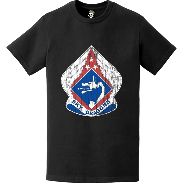 Distressed XVIII Airborne Corps DUI Logo Emblem T-Shirt Tactically Acquired   