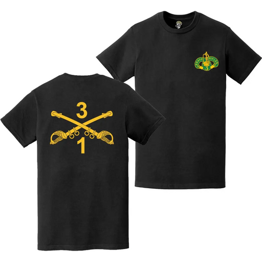 Double-Sided 1-3 Cavalry Regiment Sabers T-Shirt Tactically Acquired   