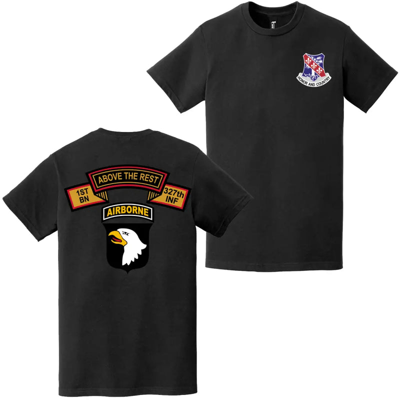 Double Sided 1-327 IR 101st Airborne Division Tab T-Shirt