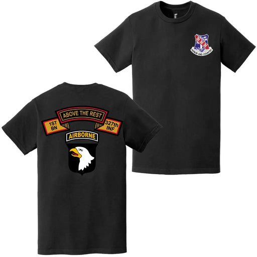 Double Sided 1-327 IR 101st Airborne Division Tab T-Shirt Tactically Acquired   