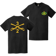 Double-Sided 2-3 CAV "Sabre" Sabres T-Shirt Tactically Acquired   
