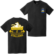 Double-Sided 2-8 CAV Regiment "Stallions" T-Shirt Tactically Acquired   