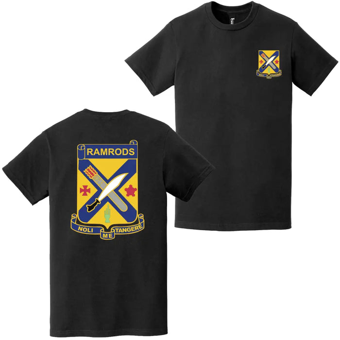 Double-Sided 2-2 Infantry "Ramrods" Logo Emblem T-Shirt Tactically Acquired   