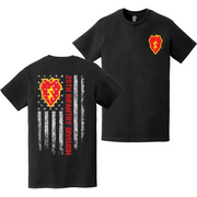 Double-Sided 25th Infantry Division American Flag SSI T-Shirt Tactically Acquired   