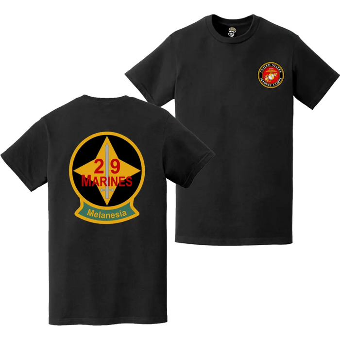 Double-Sided 29th Marine Regiment Logo T-Shirt Tactically Acquired   
