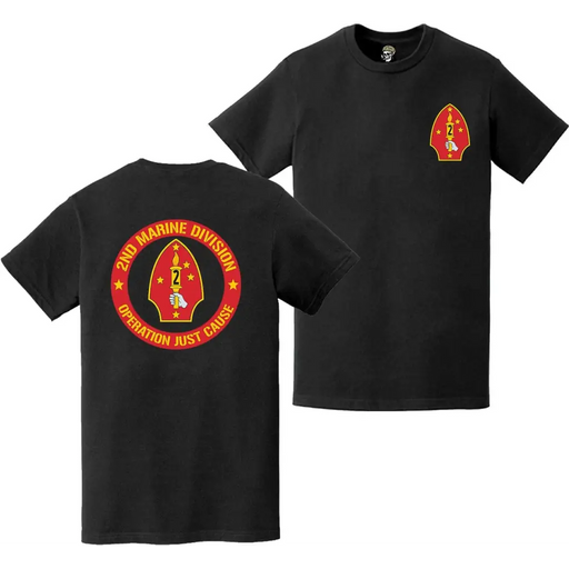 Double-Sided 2nd MARDIV Operation Just Cause T-Shirt Tactically Acquired   