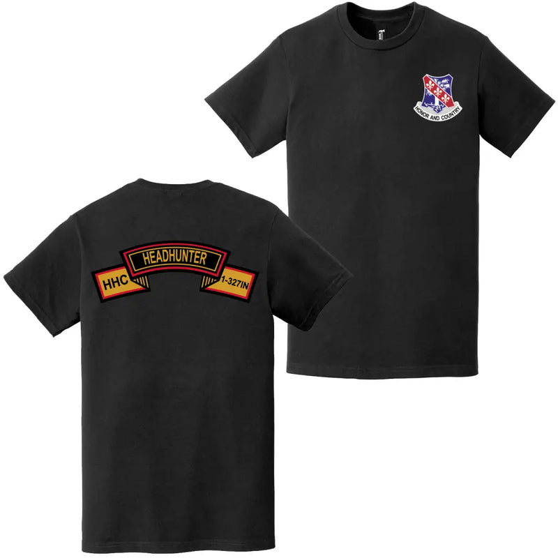 Double-Sided HHC "Headhunter" 1-327 Infantry Tab T-Shirt