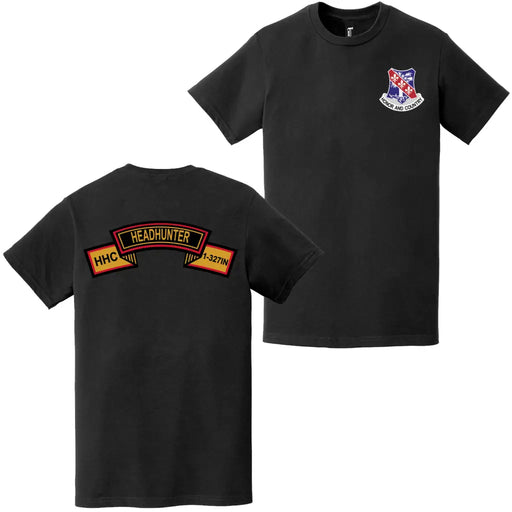 Double-Sided HHC "Headhunter" 1-327 Infantry Tab T-Shirt Tactically Acquired   