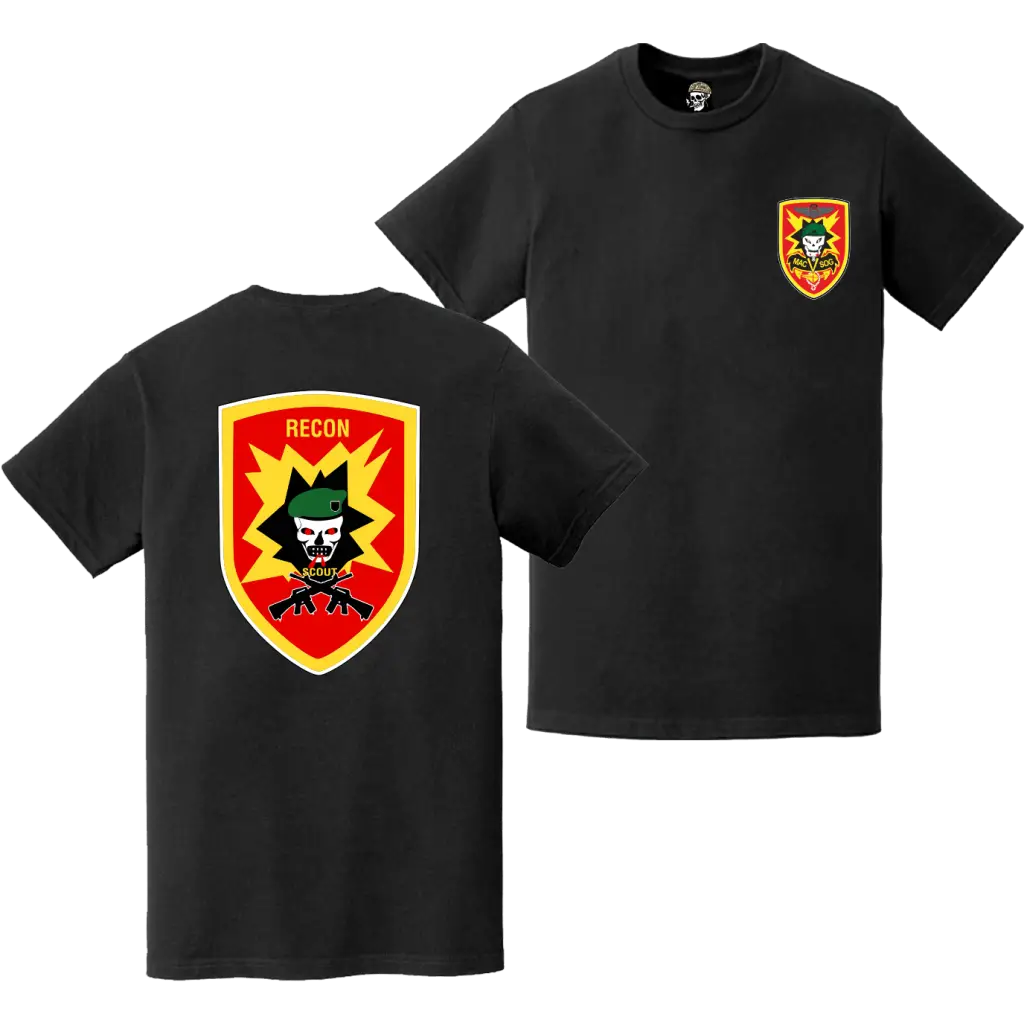 Double-Sided MACV-SOG Vietnam Recon Scout T-Shirt Tactically Acquired   