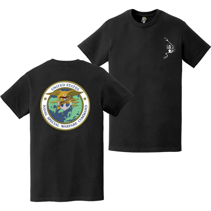 Double-Sided Naval Special Warfare Command Navy SEAL Frogman T-Shirt Tactically Acquired   