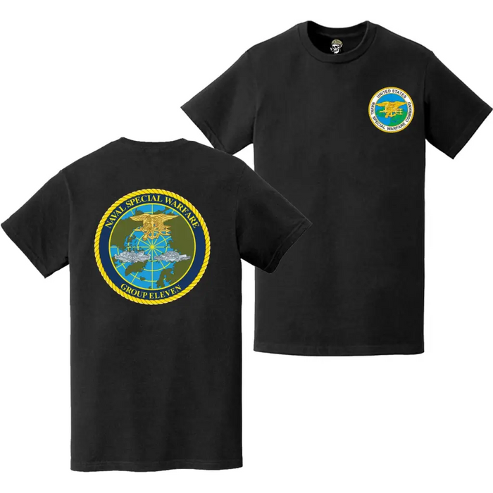 Double-Sided Naval Special Warfare Group 11 (NSWG-11) NSWC Logo T-Shirt Tactically Acquired   