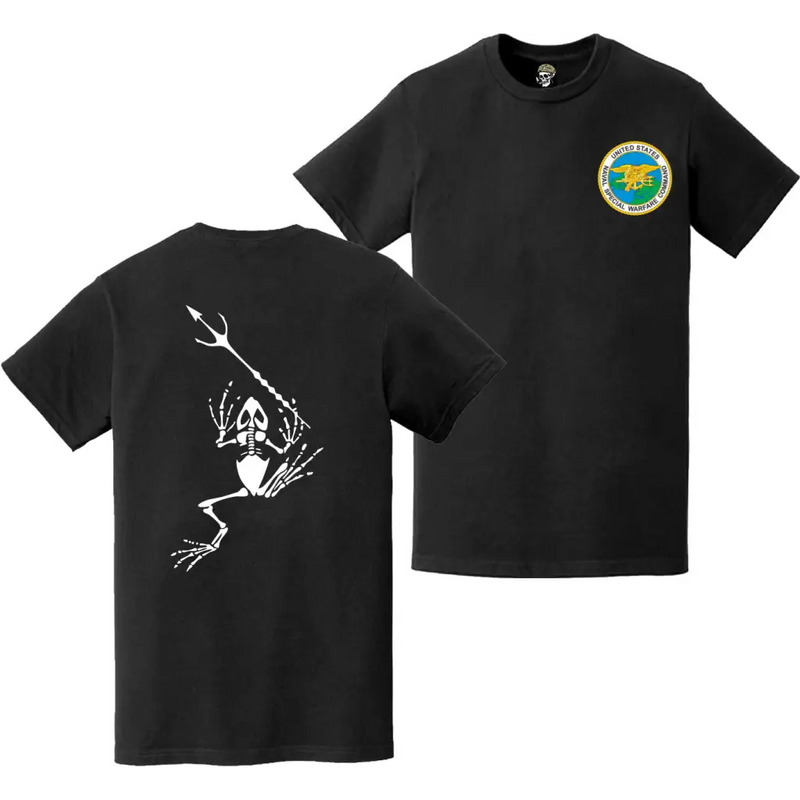 Double-Sided Navy SEAL Frogman NSWC Logo T-Shirt