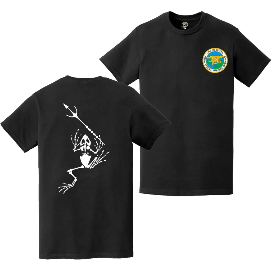 Double-Sided Navy SEAL Frogman NSWC Logo T-Shirt Tactically Acquired   