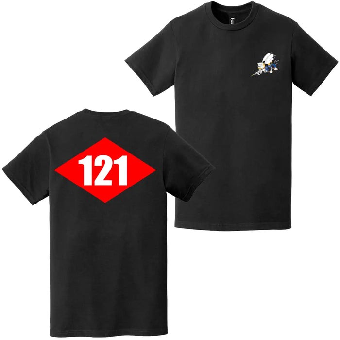 Double-Sided NMCB-121 Beep Seabees Emblem T-Shirt Tactically Acquired   