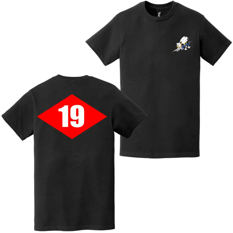 Double-Sided NMCB-19 Beep Seabees Emblem T-Shirt