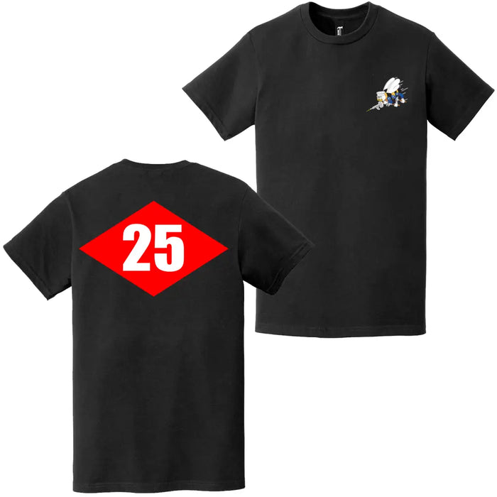 Double-Sided NMCB-25 Beep Seabees Emblem T-Shirt Tactically Acquired   