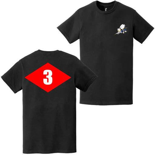 Double-Sided NMCB-3 Beep Seabees Emblem T-Shirt Tactically Acquired   