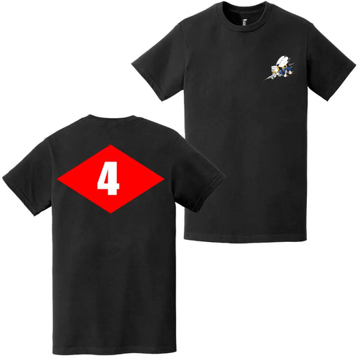 Double-Sided NMCB-4 Beep Seabees Emblem T-Shirt Tactically Acquired   