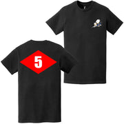 Double-Sided NMCB-5 Beep Seabees Emblem T-Shirt Tactically Acquired   
