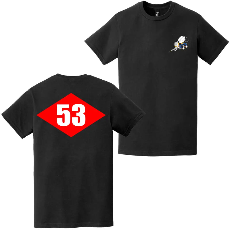 Double-Sided NMCB-53 Beep Seabees Emblem T-Shirt