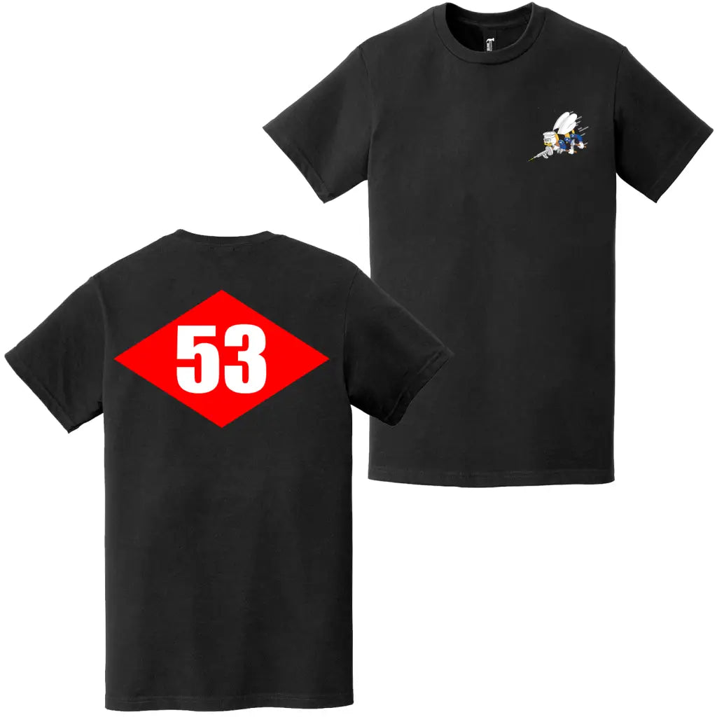 Double-Sided NMCB-53 Beep Seabees Emblem T-Shirt Tactically Acquired   