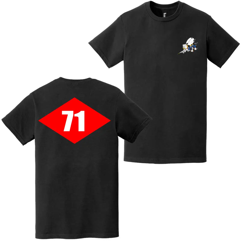 Double-Sided NMCB-71 Beep Seabees Emblem T-Shirt