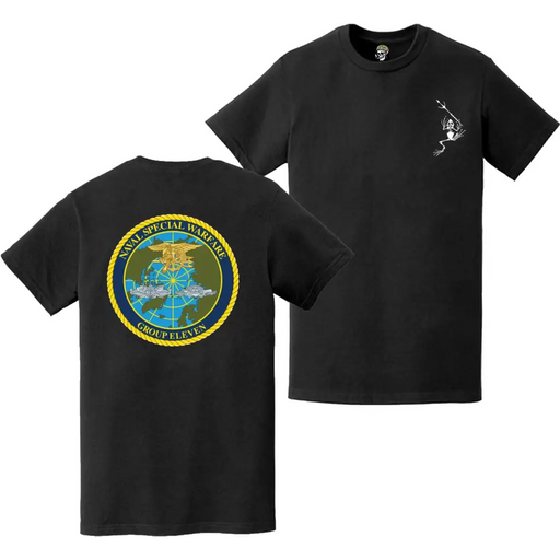 Double-Sided NSWG-11 Navy SEAL Frogman Logo T-Shirt Tactically Acquired   