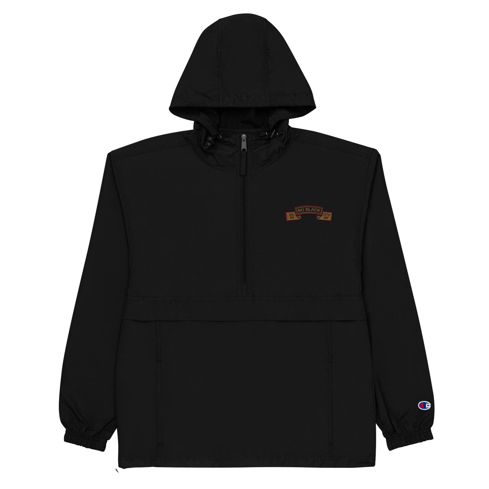 2-327 "No Slack" Embroidered Champion® Packable Jacket Tactically Acquired Black S 