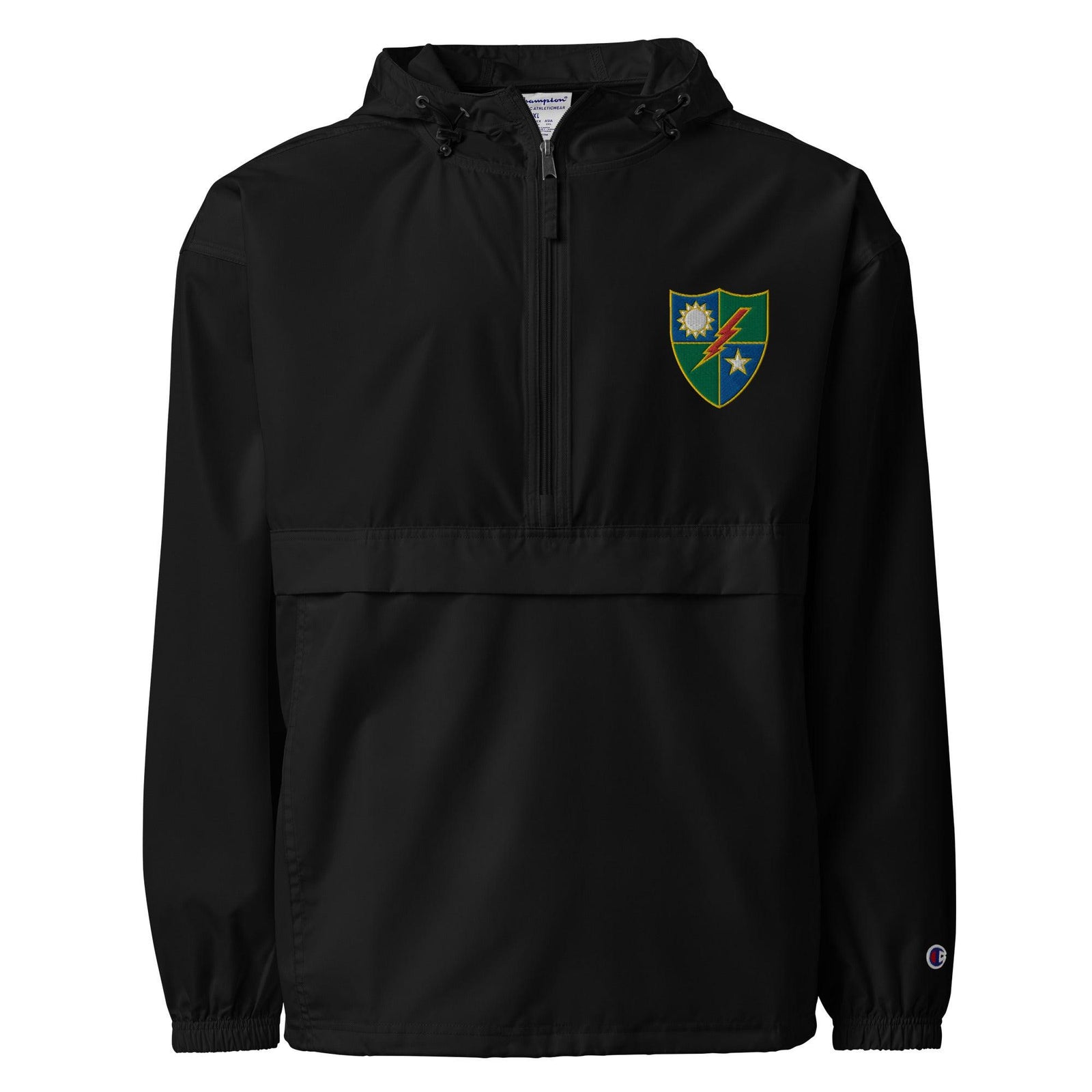 75th Ranger Regiment Embroidered Champion® Packable Jacket Tactically Acquired Black S 