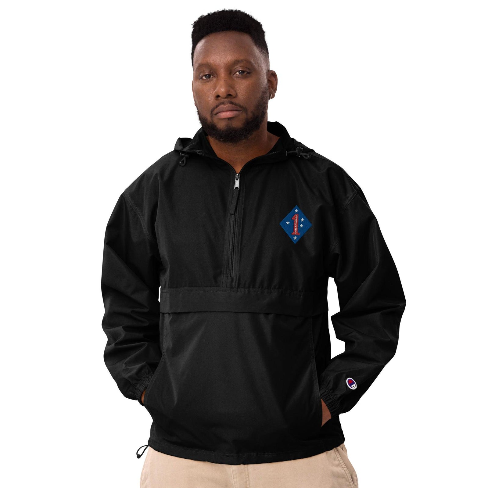 1st Marine Division Embroidered Champion® Packable Jacket Tactically Acquired   