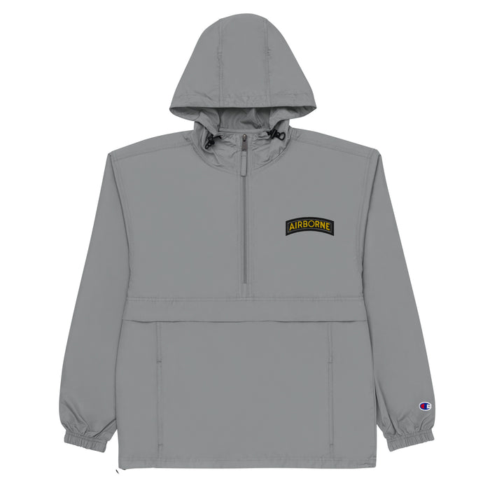 U.S. Army Airborne Tab Embroidered Champion® Packable Jacket Tactically Acquired Graphite S 