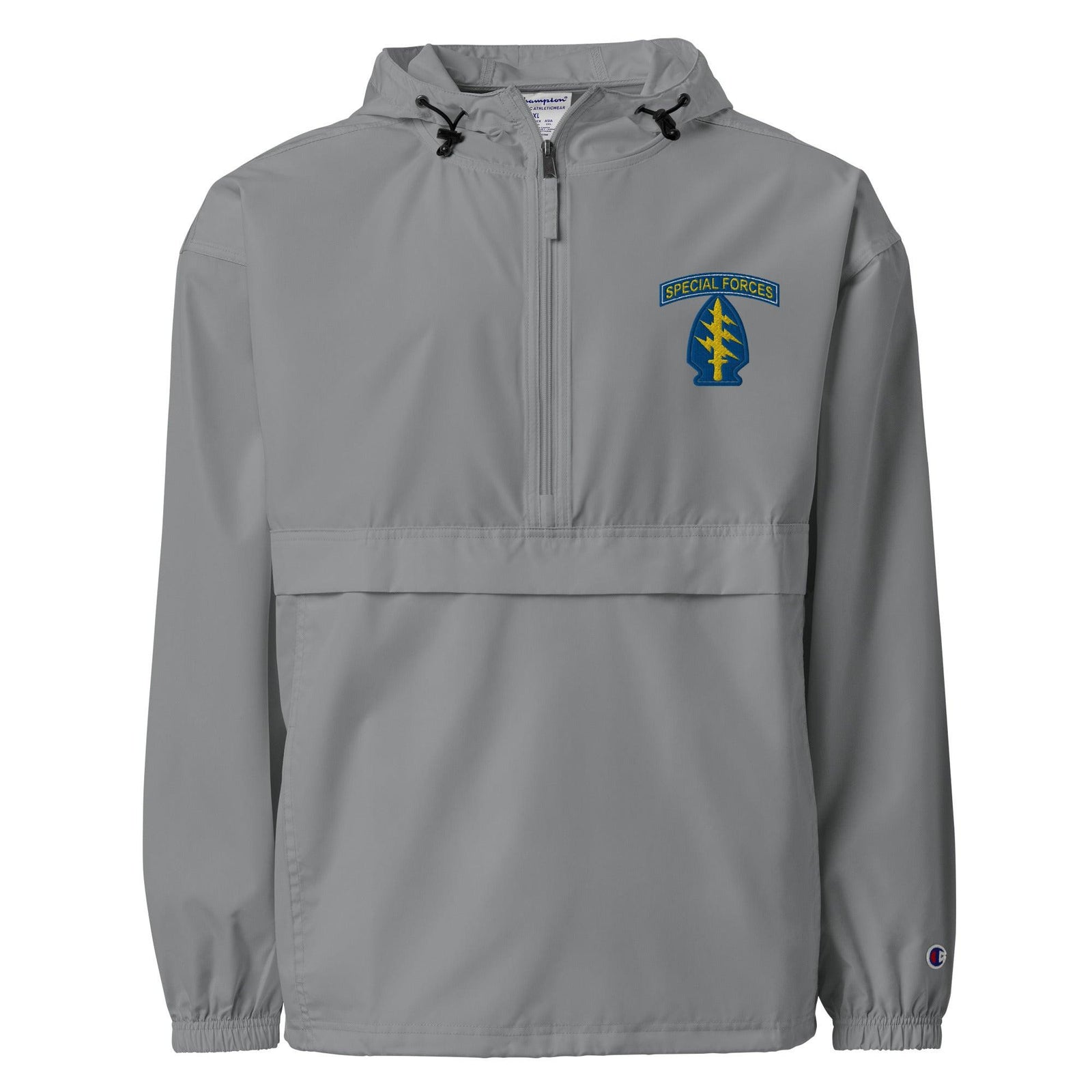 U.S. Army Special Forces Embroidered Champion® Packable Jacket Tactically Acquired Graphite S 