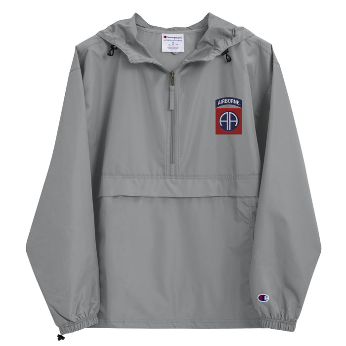 82nd Airborne Division Embroidered Champion® Packable Jacket Tactically Acquired Graphite S 