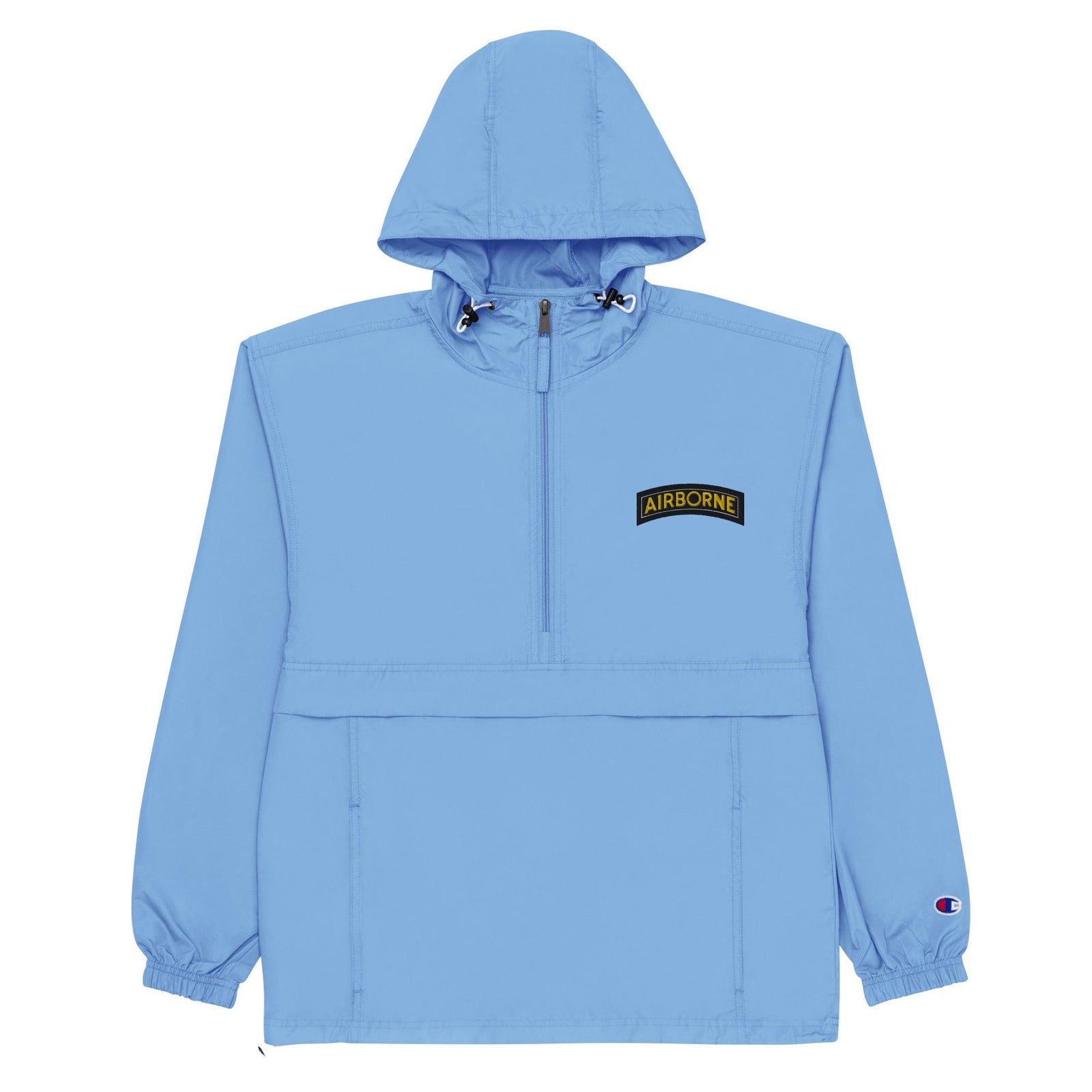 U.S. Army Airborne Tab Embroidered Champion® Packable Jacket Tactically Acquired Light Blue S 
