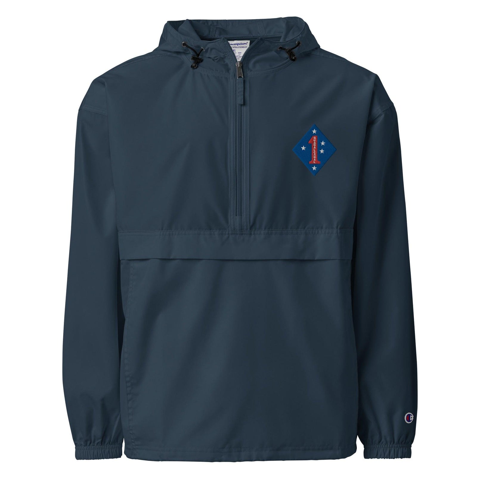 1st Marine Division Embroidered Champion® Packable Jacket Tactically Acquired Navy S 