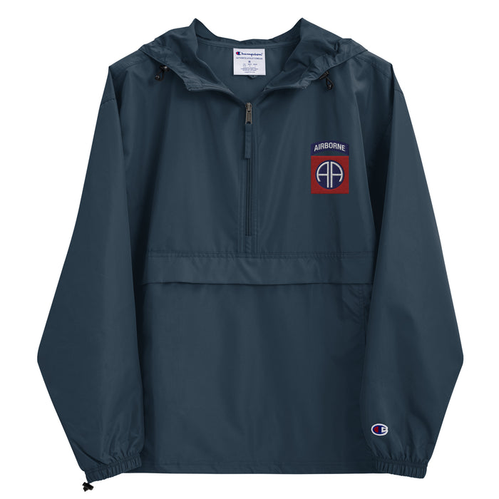 82nd Airborne Division Embroidered Champion® Packable Jacket Tactically Acquired Navy S 