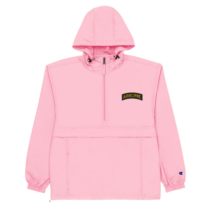 U.S. Army Airborne Tab Embroidered Champion® Packable Jacket Tactically Acquired Pink Candy S 