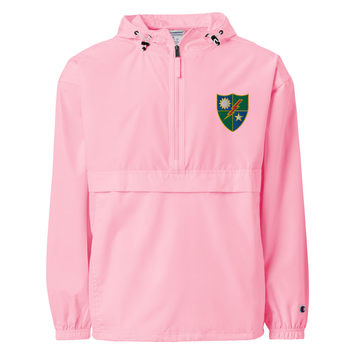 75th Ranger Regiment Embroidered Champion® Packable Jacket Tactically Acquired Pink Candy S 
