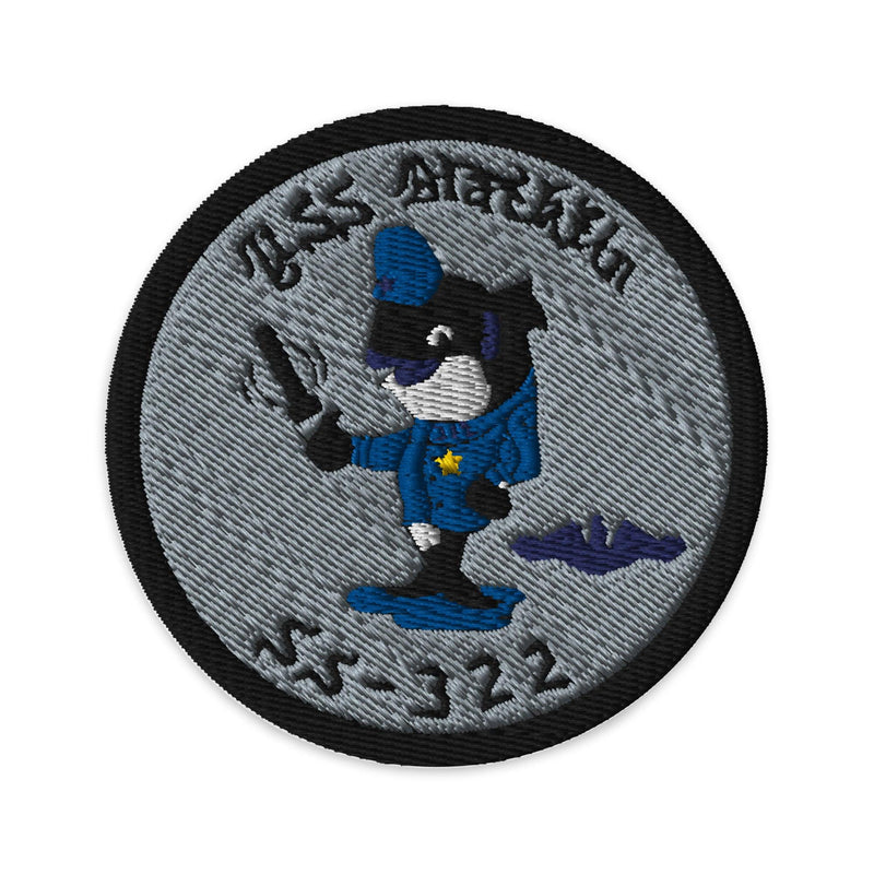 USS Blackfin (SS-322) WW2 Submarine Embroidered Patch