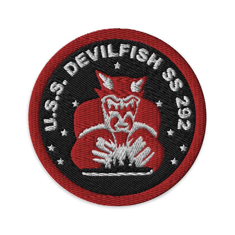 USS Devilfish (SS-292) WW2 Submarine Embroidered Patch patches