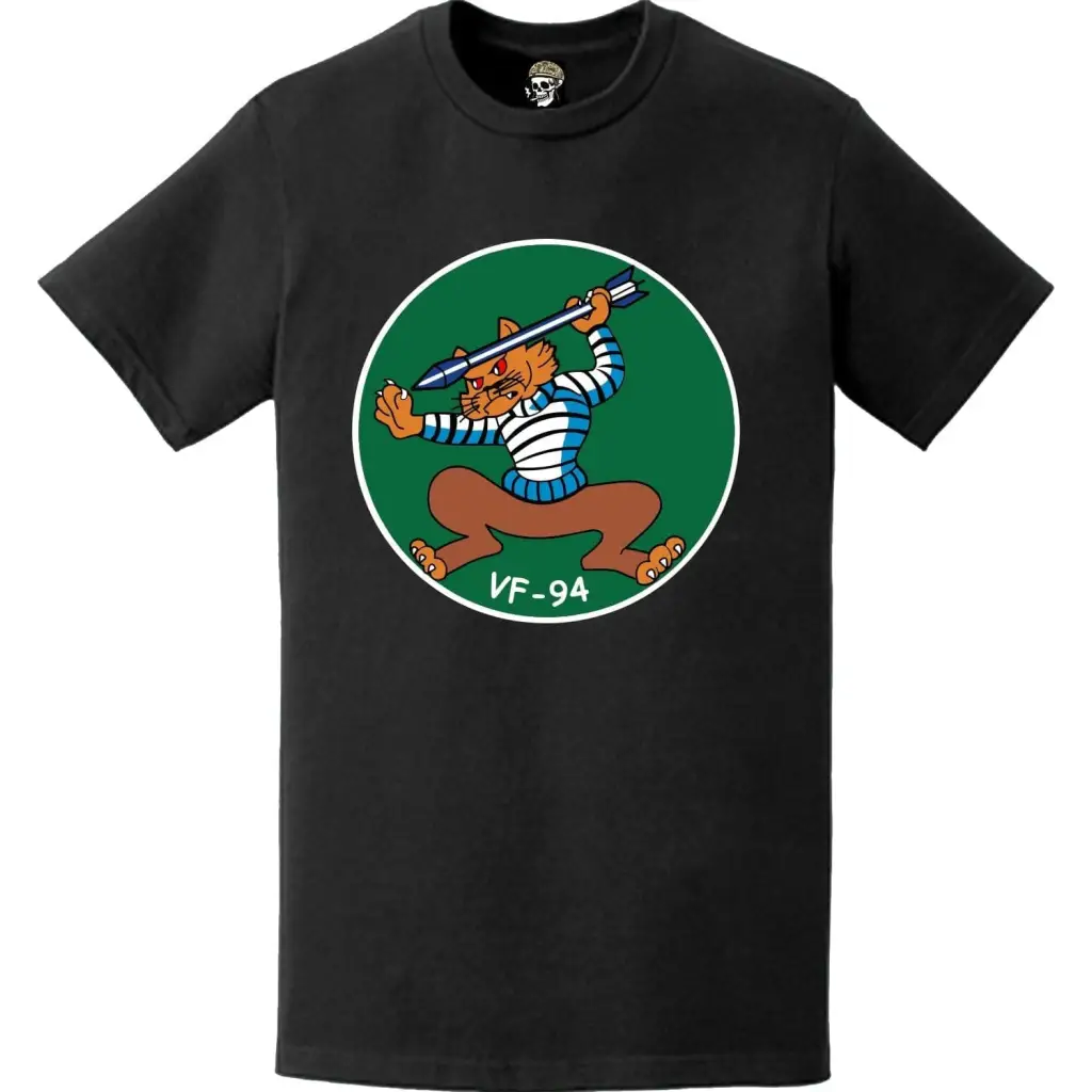 Fighter Squadron 94 (VF-94) Logo Emblem Crest T-Shirt Tactically Acquired   