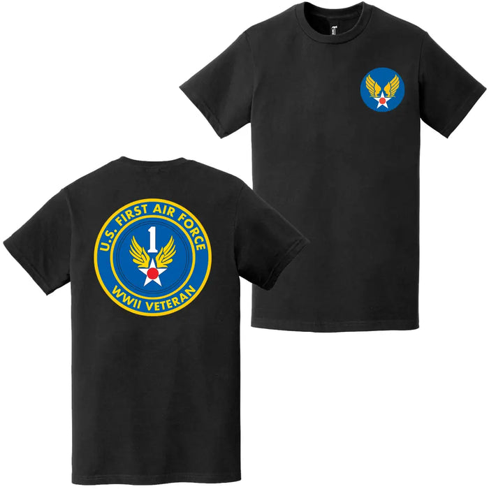 First Air Force USAAF WW2 Veteran Emblem T-Shirt Tactically Acquired   