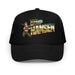 Greetings From Camp Hansen Foam Trucker Hat Tactically Acquired Black