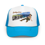 Greetings From Okinawa Foam Trucker Hat Tactically Acquired Blue / White / Blue
