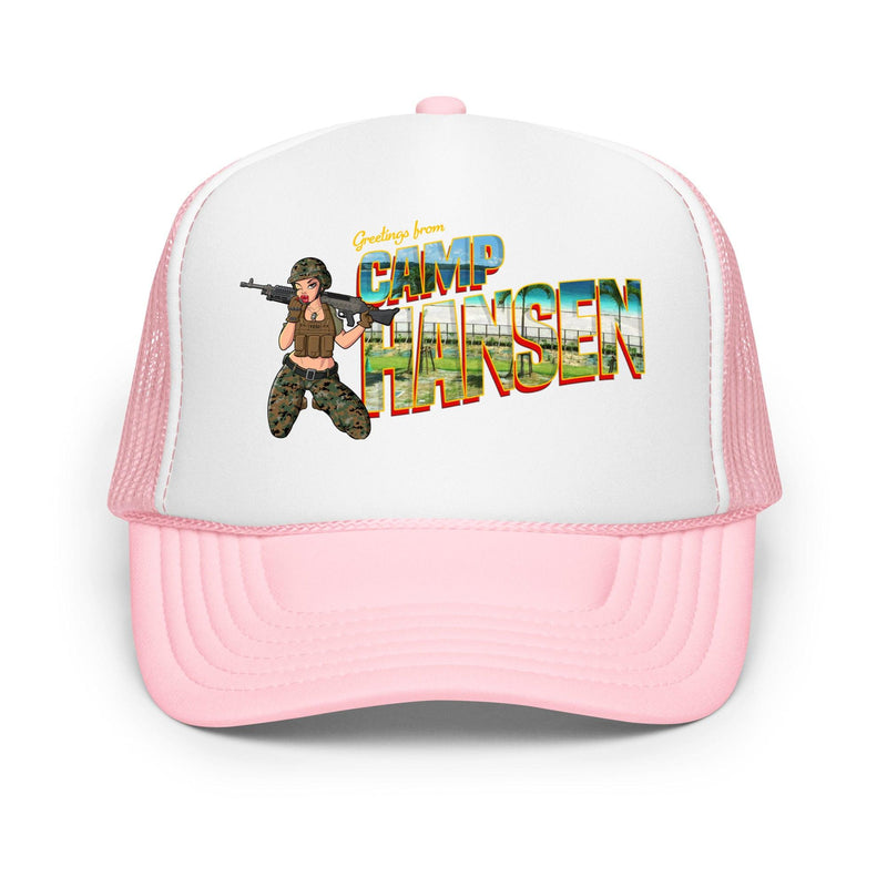 Greetings From Camp Hansen Foam Trucker Hat