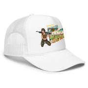 Greetings From Camp Hansen Foam Trucker Hat Tactically Acquired