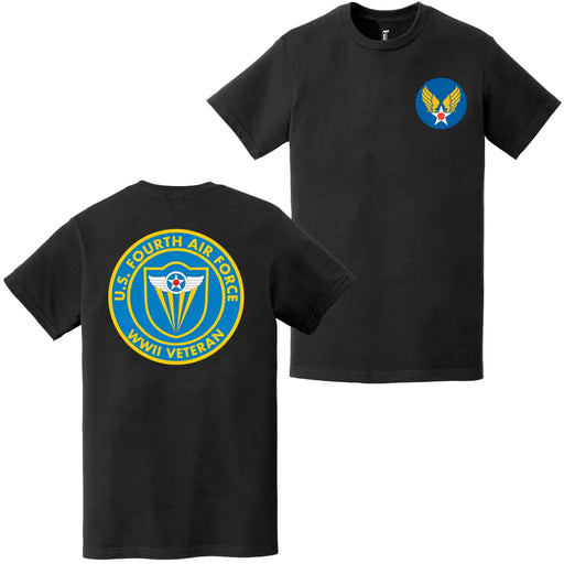 Fourth Air Force USAAF WW2 Veteran Emblem T-Shirt Tactically Acquired   