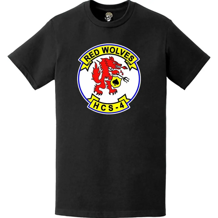 HCS-4 Red Wolves Logo Emblem T-Shirt Tactically Acquired   