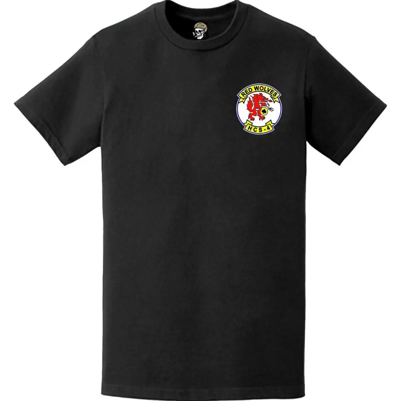 Helicopter Combat Support Squadron 4 (HCS-4) Left Chest T-Shirt